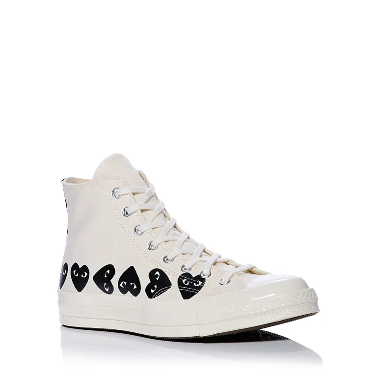 Comme Des Garcons Play x Converse Unisex Chuck 70 Heart High Top Sneakers