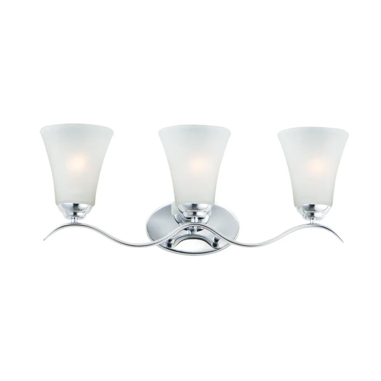 Maxim Vital 3-Light Bathroom Vanity Light in Polished Chrome - 12083FTPC