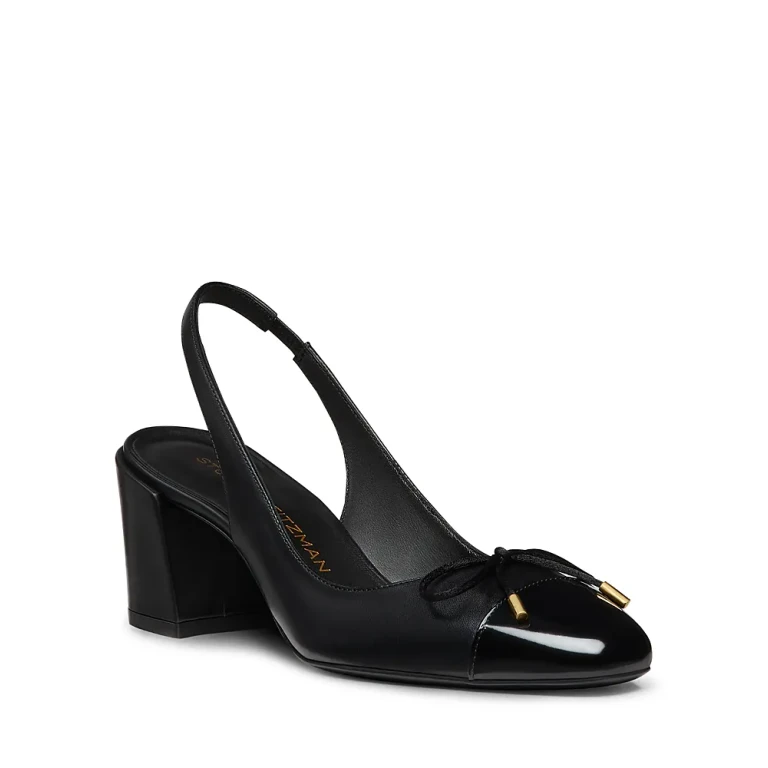 Stuart Weitzman Women's Sleek Bow 50 Slingback Pumps