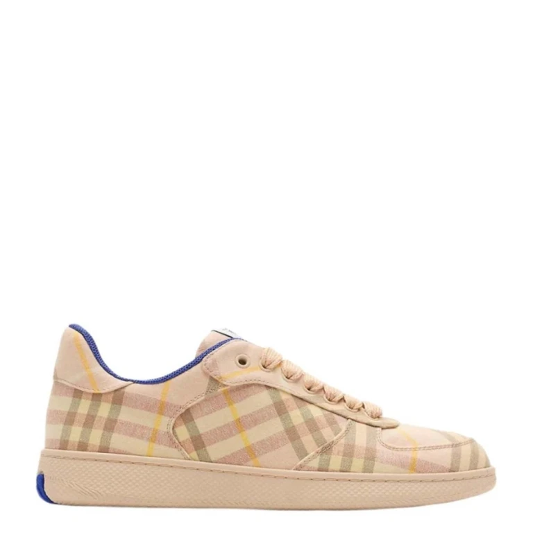 Burberry Womens Check Low Top Terrace Sneakers