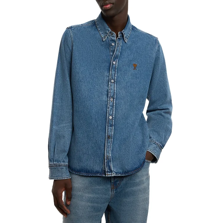 Ami Denim Button Down Shirt