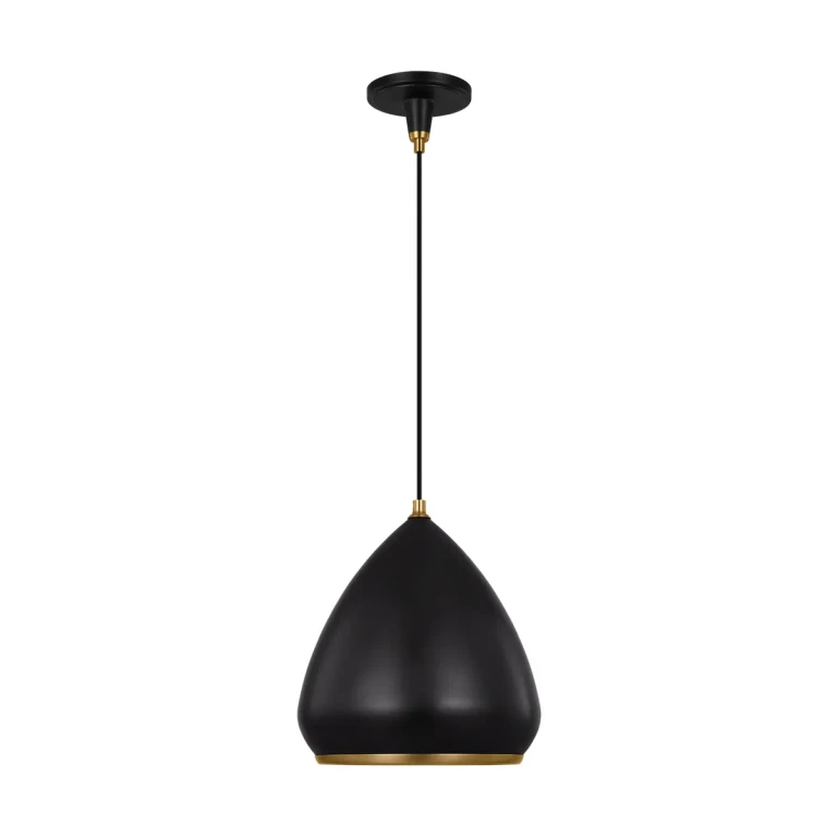 Visual Comfort Studio Clasica Pendant Light in Aged Iron by Thomas O'Brien