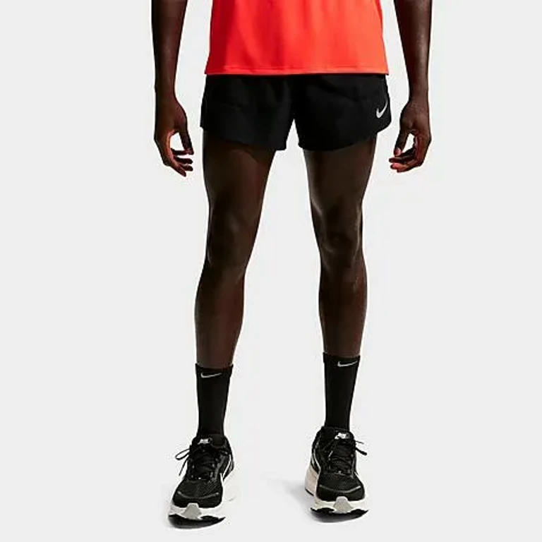 Nike Men's Stride Dri-FIT 2-in-1 5" Running Shorts in Black Size: Small