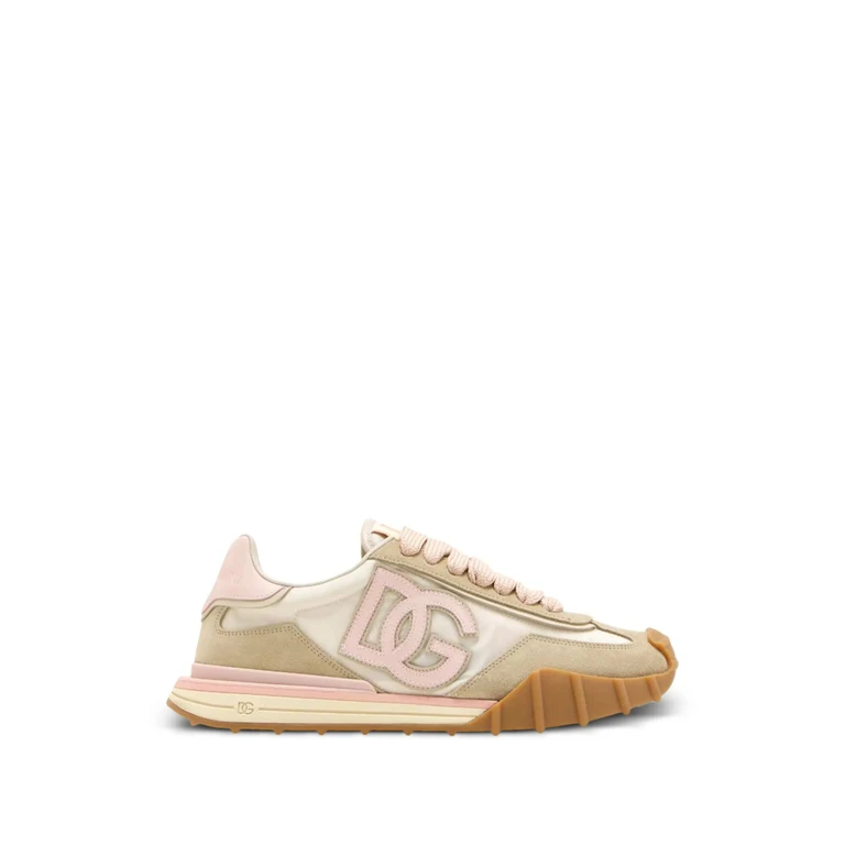 Dolce & Gabbana Sneaker Bassa Pink & Purple Pa+vitello Calzature - Women