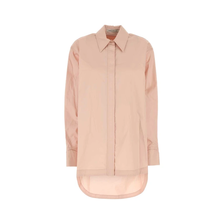 Camilla And Marc Pastel Pink Poplin Porte Oversize Shirt Cliffordpink Exterior: Cotton Camicie - Women