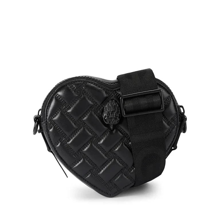 Kurt Geiger London Kensington Heart Mini Quilted Leather Crossbody
