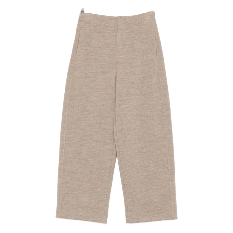 MAX MARA PURE Trousers Ivory Wool - Women