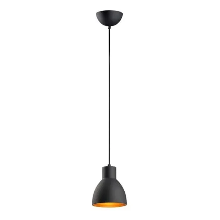 Cora 1-Light 1-Light Single Pendant in Black / Gold