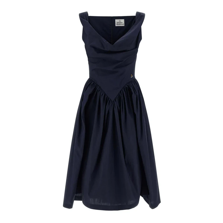 Vivienne Westwood Robe Au Genou - Bleu