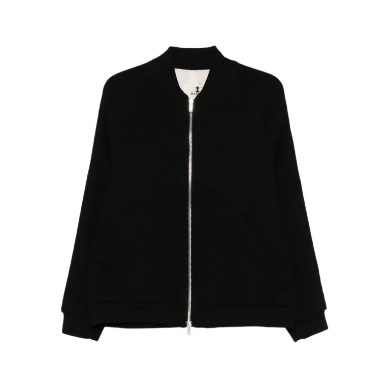 Barena Black Bomber Jacket