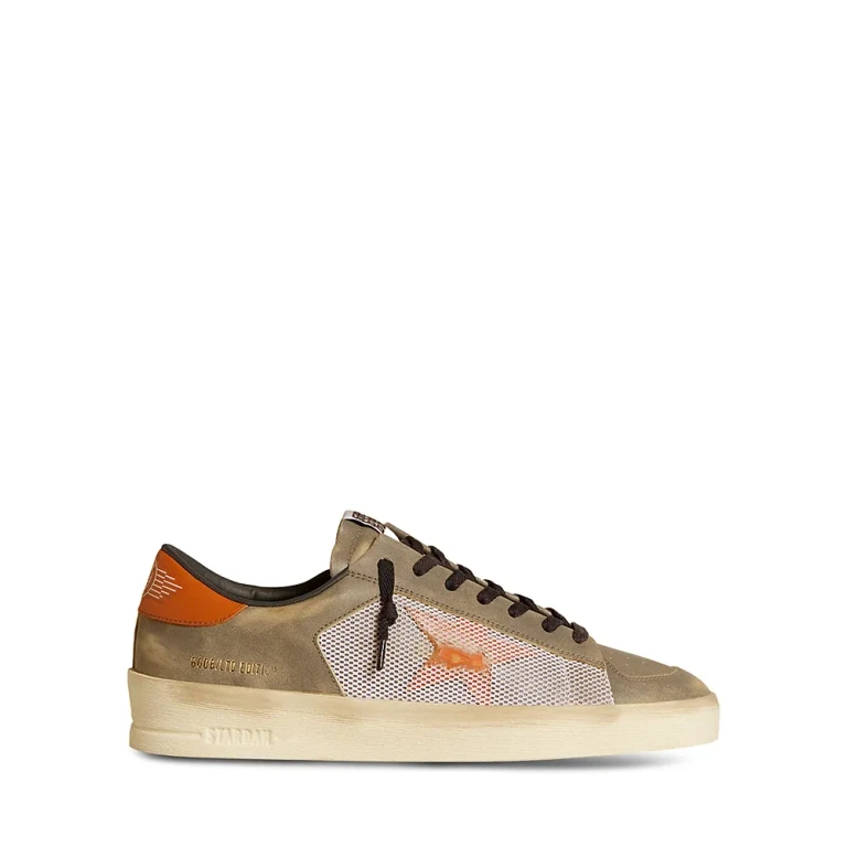Golden Goose Men's Stardan Mesh and Leather Sneakers