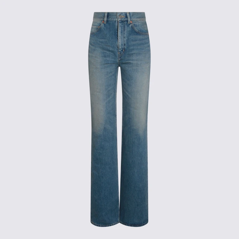 Saint Laurent Jeans Midi Blue _co - Women