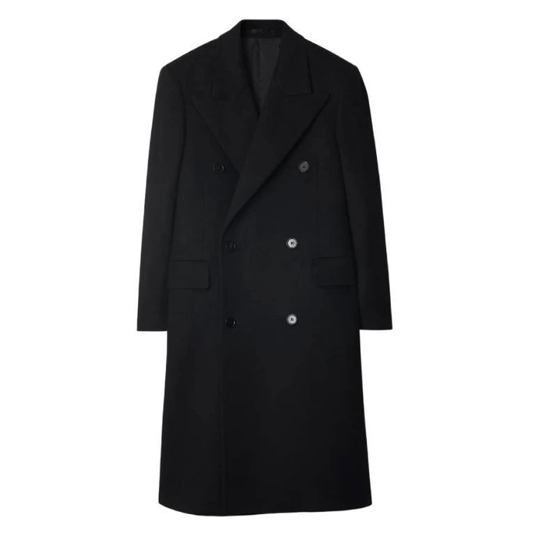 Burberry Double-Breasted Cashmere Tailored Coat