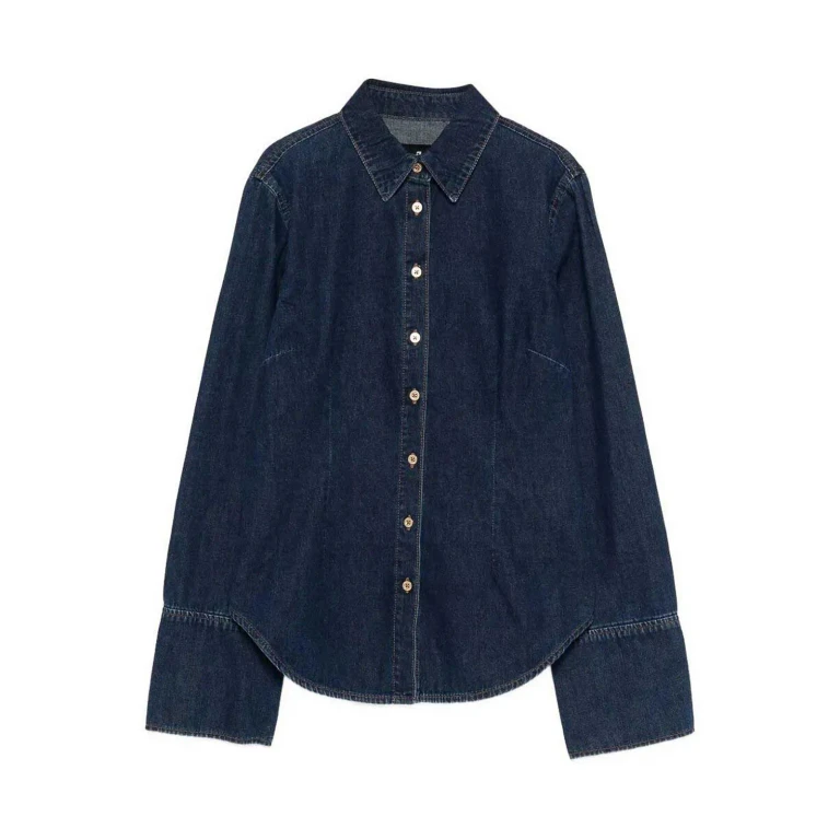 7 For All Mankind Chemise - Bleu Foncé