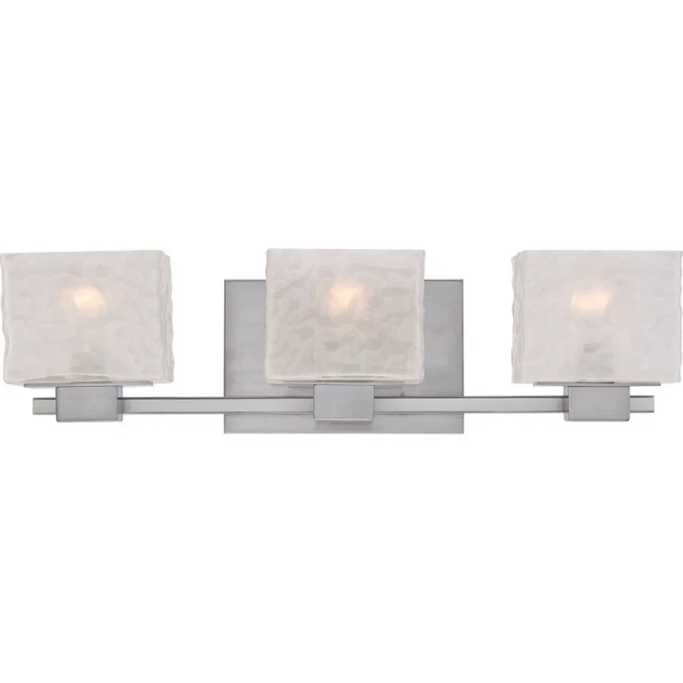 Melody 3-Light Bathroom Vanity Light in Brushed Nickel