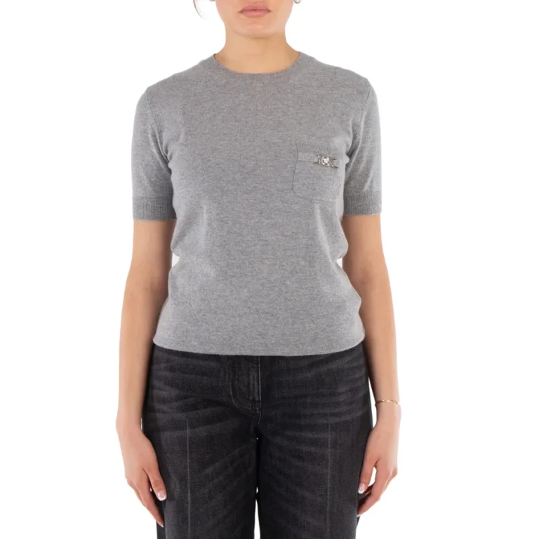 Versace Medusa 95 Cashmere-Blend Knit T-Shirt