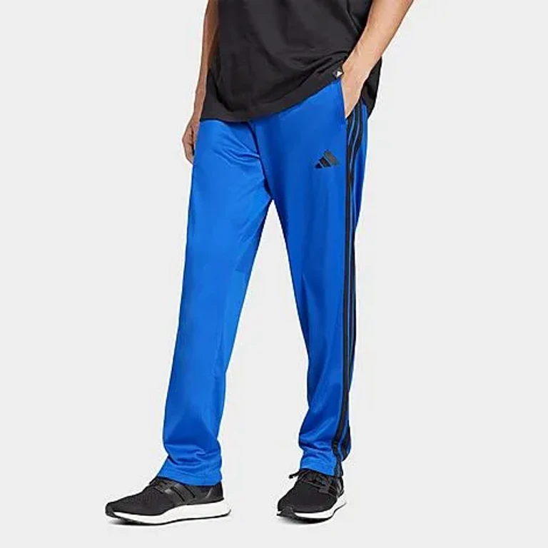 adidas Men's Dayready Open Hem Track Pants in Team Royal Blue Size: XS