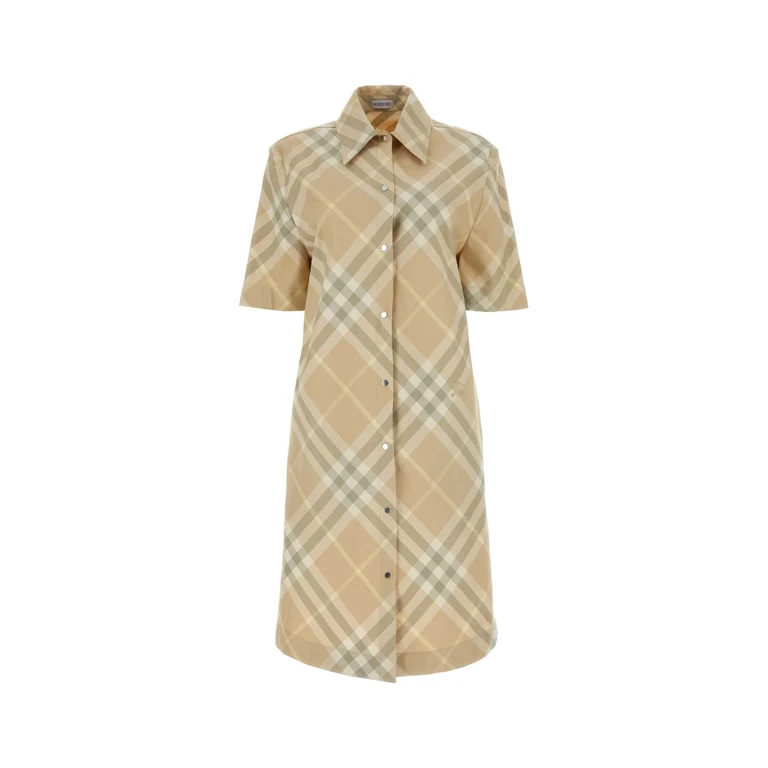Burberry Check Motif Yellow Dress-shirt