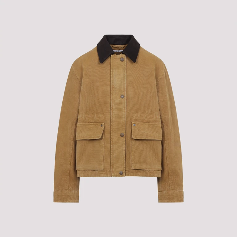 Acne Studios Fn-Wn-Outw001193 Jacket Brown Cotton - Women