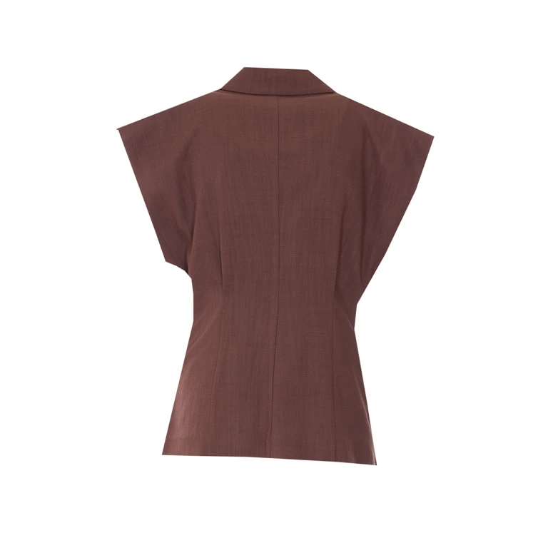 Pinko Clothing Brown Viscosa Poliestere Elastan - Women