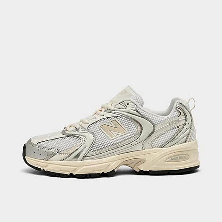 New Balance Women's 530 Casual Shoes in Silver Metallic/Linen Size: 5.5