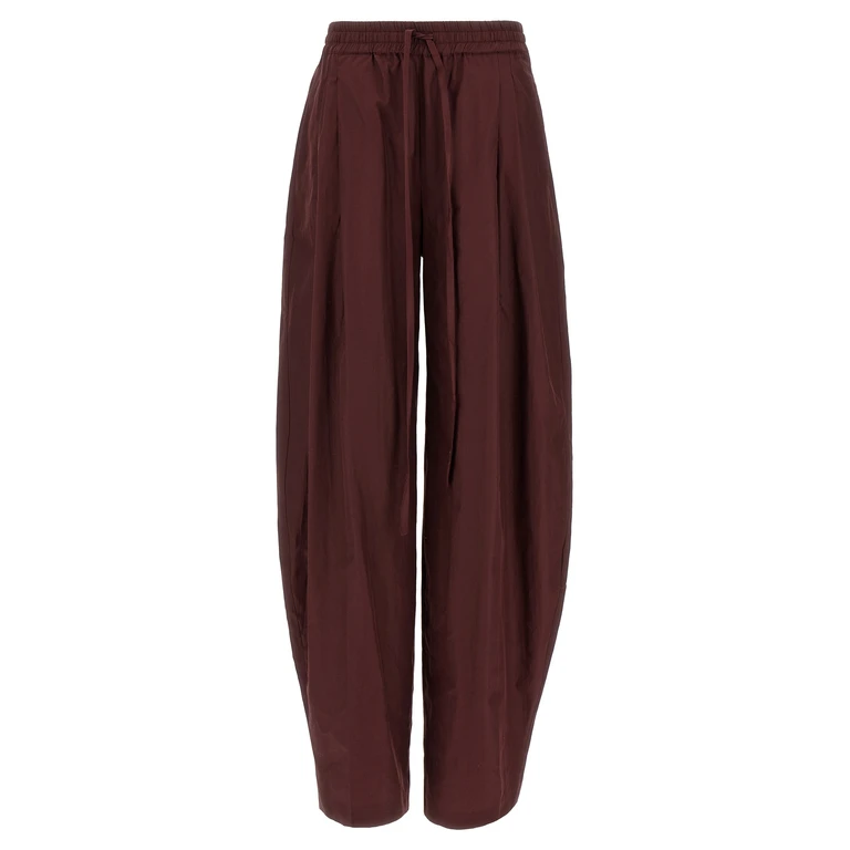 The Andamane Taffeta pants Bordeaux Polyester - Women