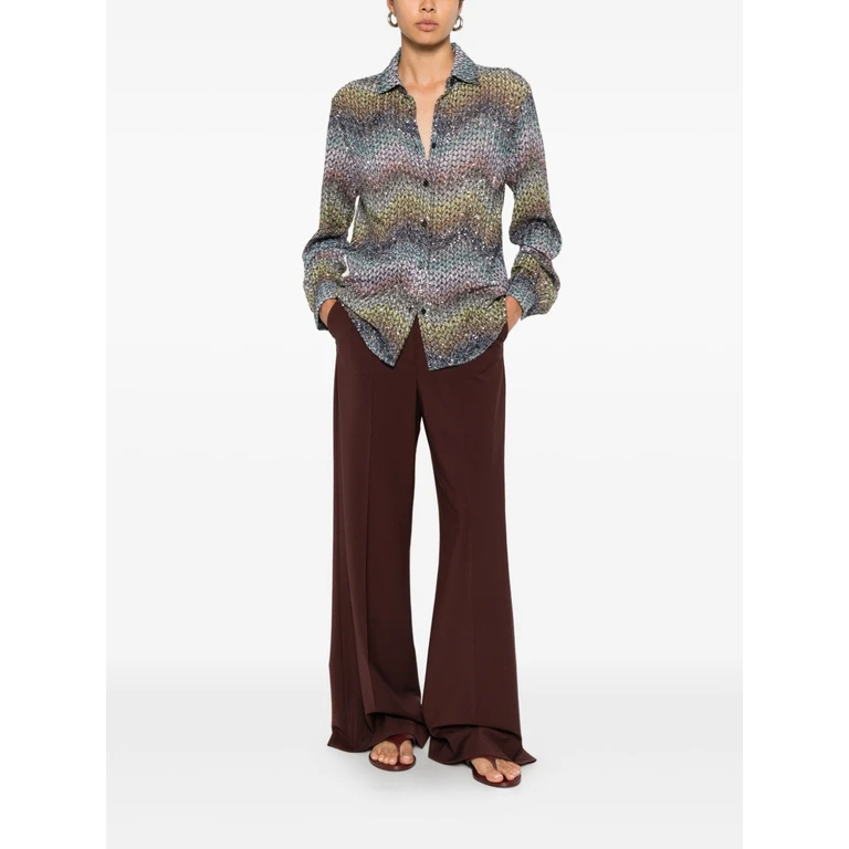 Missoni Shirts Blu Viscose Poliammide Metal - Women