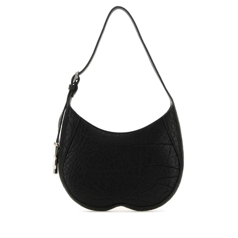 Burberry Black Leather Small Chess Shoulder Bag Borse A Mano - Women