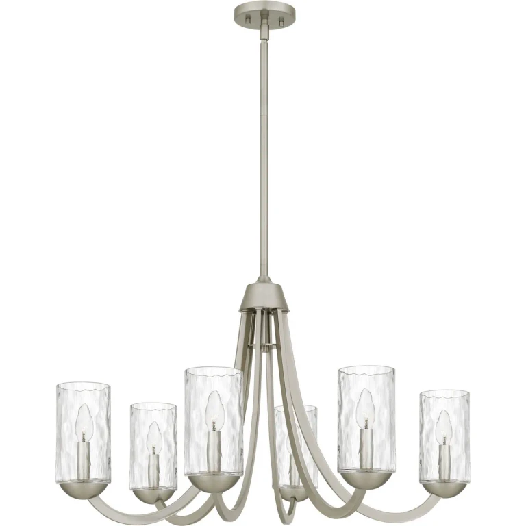 Brushed Nickel Chandelier from the Allard Collection
