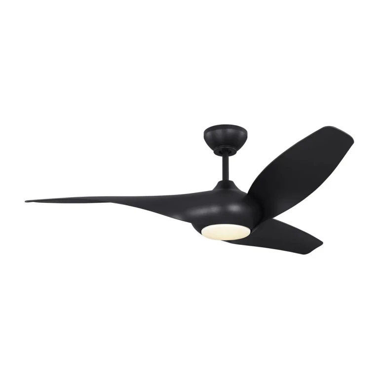 Midnight Black 52" Ceiling Fan from the Topan Smart 52 LED Collection