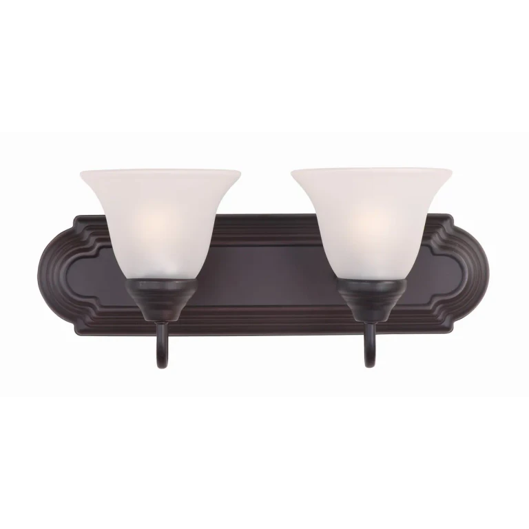 Oil Rubbed Bronze Two Light Bath Vanity from the Essentials - 801x Collection