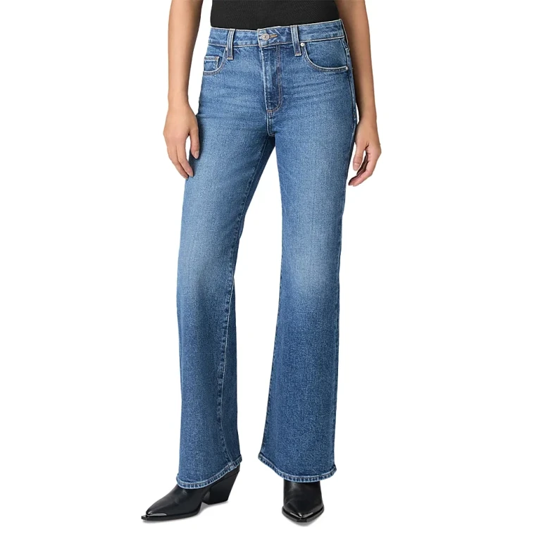 Pagie Sofia Mid Rise Flare Jeans in Carver