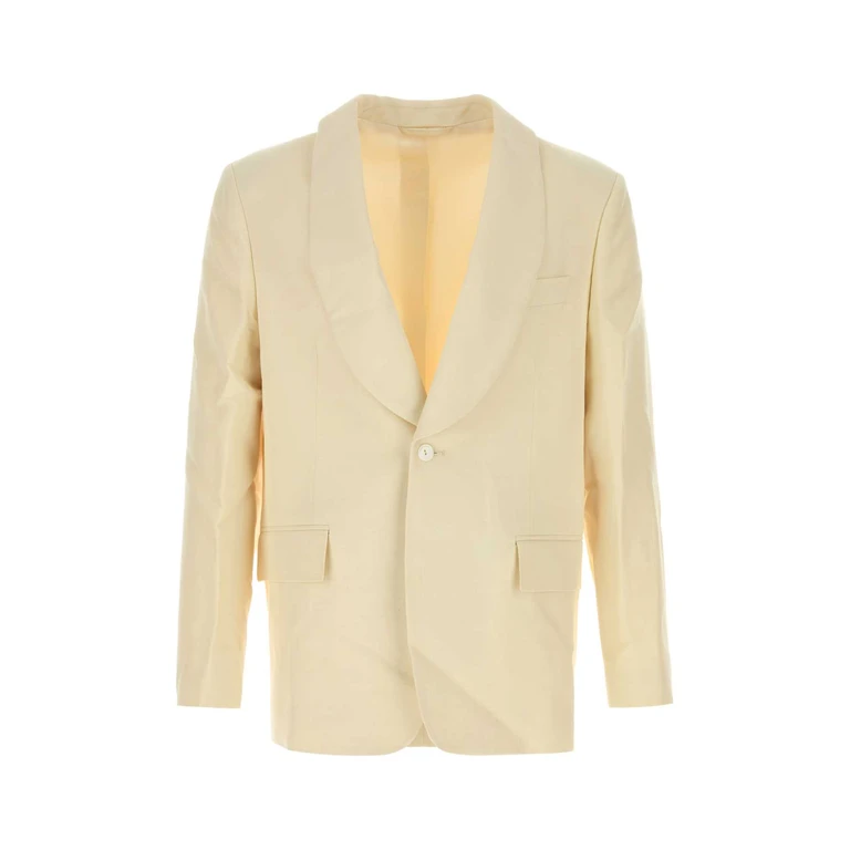 Bode Cream Viscose Blend Blazer Giacche E Gilet - Men