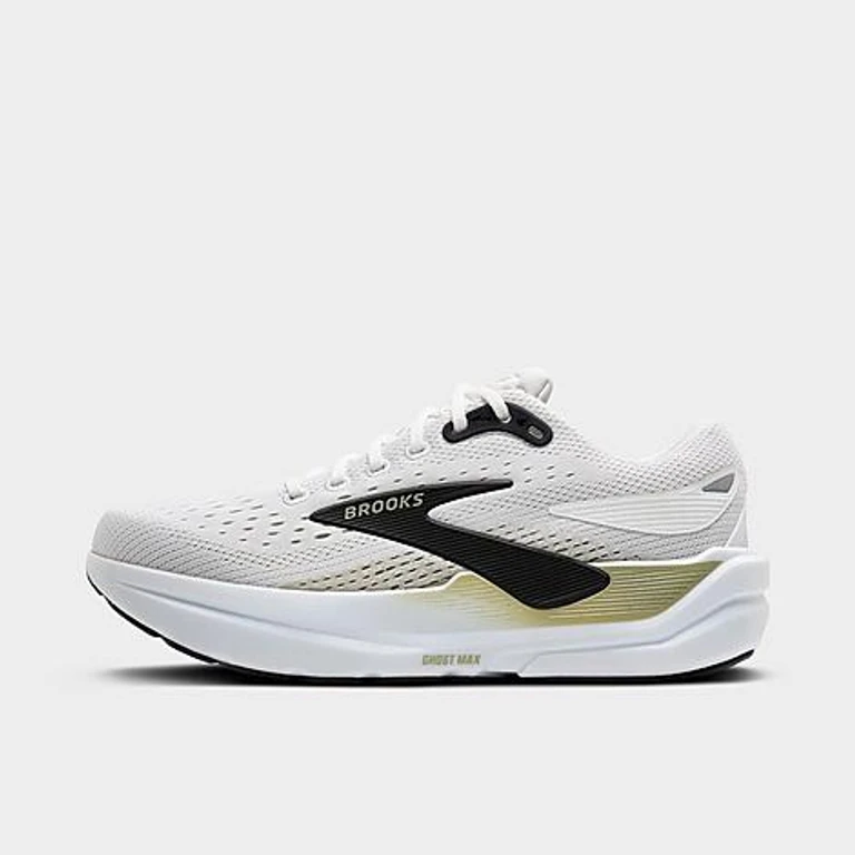 Men's Ghost Max 3 Running Shoes in Bright White/Tea/Black Size: 7.5