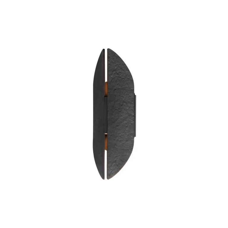 Black Antique Brass LED Outdoor Wall Sconce from the Tectonic Collection