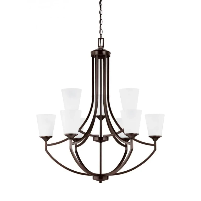 Hanford 9-Light Chandelier in Bronze