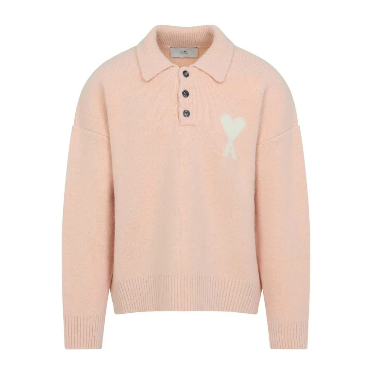 Ami Paris Polo - Rose Clair