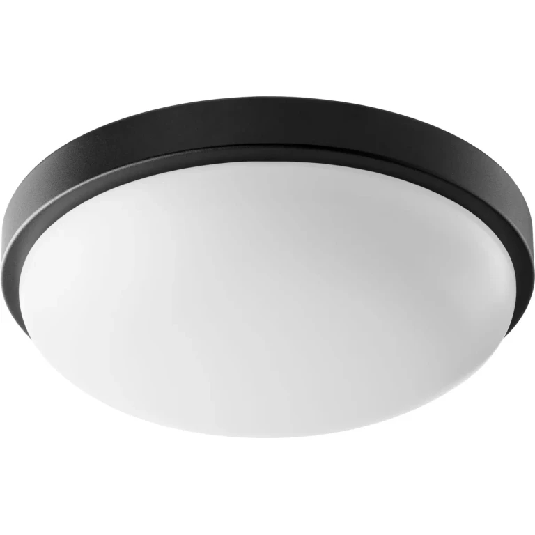 Quorum Home 12" Dome Ceiling Light in Noir