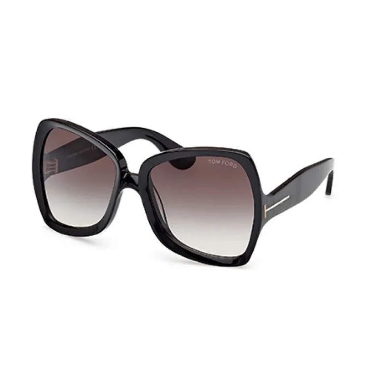 Tom Ford JERRY Gradient Smoke Butterfly Ladies Sunglasses FT1222 01B 60