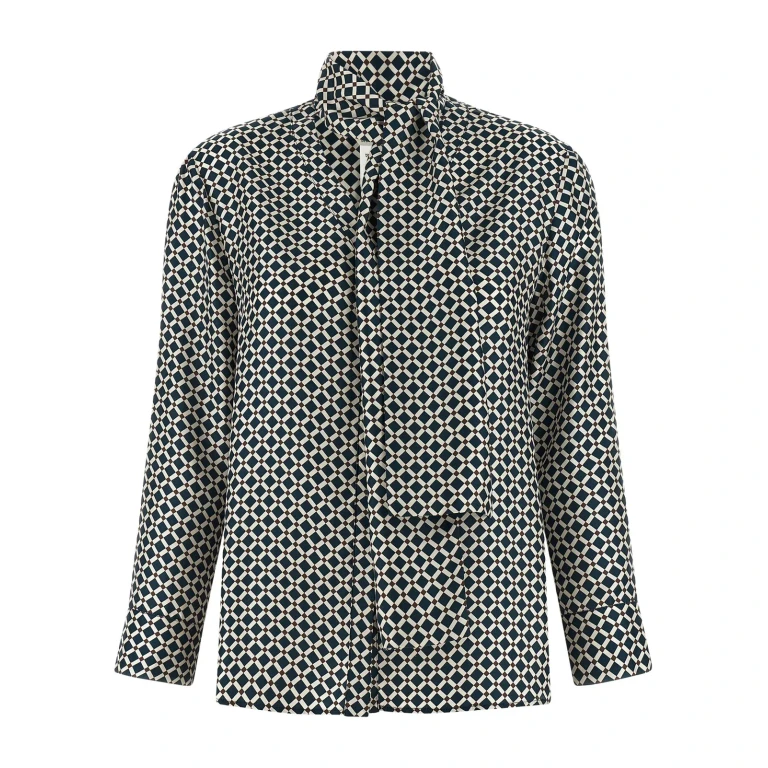 'S Max Mara Printed Silk Vittoria Shirt