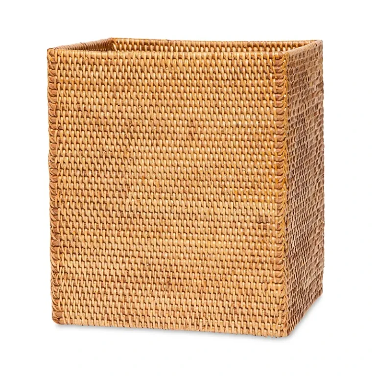 Pigeon & Poodle Dalton Rattan Wastebasket