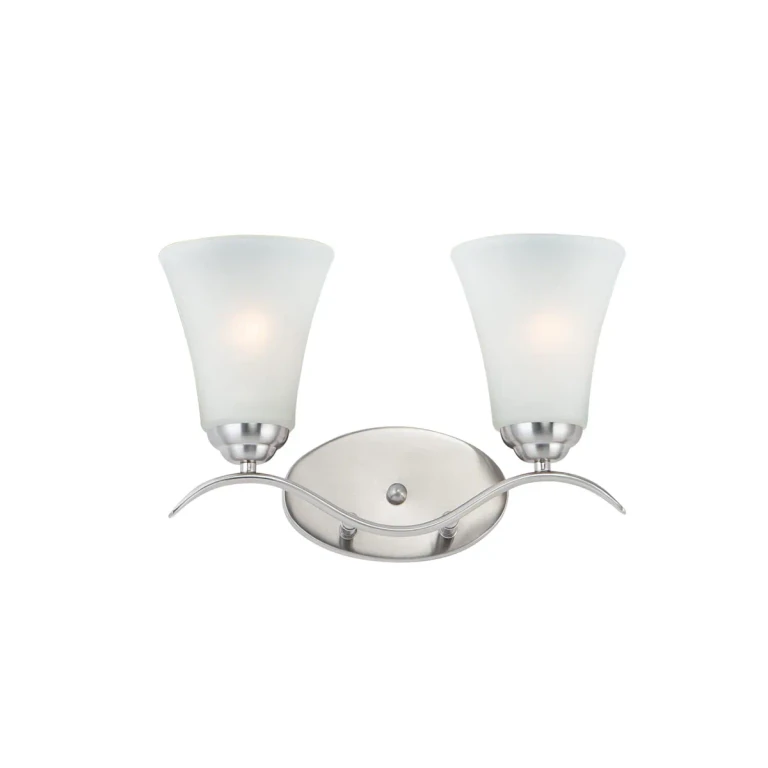 Maxim Vital 2-Light Bathroom Vanity Light in Satin Nickel