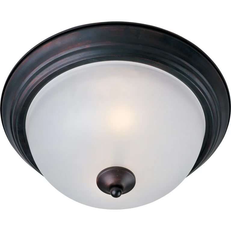 Oil Rubbed Bronze Three Light Flush Mount from the Essentials - 584x Collection