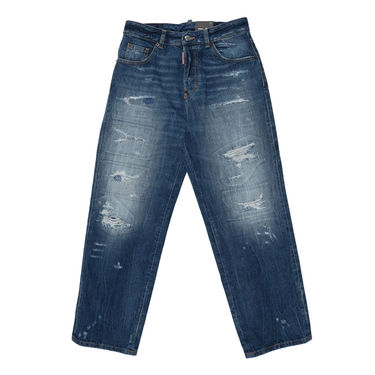 D-Squared2 5 Pockets Blue Cotton Jean - Kids