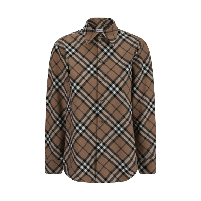 Burberry Embroidered Polyester Blend Shirt
