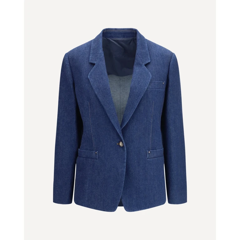 GIORGIO ARMANI Single-breasted denim Jacket Female 44