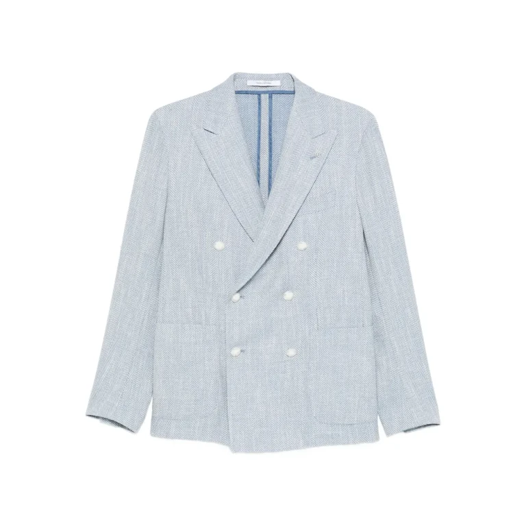Tagliatore Herringbone Double-breasted Blazer