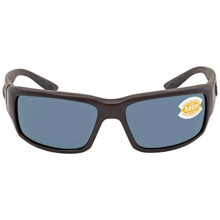 FANTAIL Grey Polarized Polycarbonate Wrap Mens Sunglasses 6S9006 900601 59
