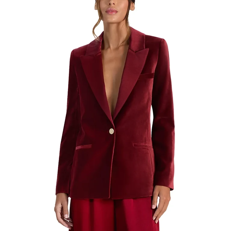 Alice and Olivia Silas Velvet Blazer