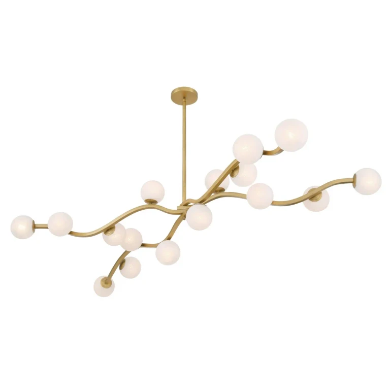 Legacy Brass Chandelier from the Curven Collection